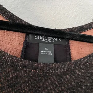 August Silk Black Knit Top XL Lagenlook Dark‎ Fairycore Oversized Boho Ruffle thumbnail 3