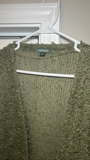 Green Soft and Fuzzy Cardigan Wild Fable thumbnail 4