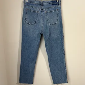 Abercrombie & Fitch Jeans Women's 12/31 90s Straight Ultra High Rise‎ Raw Hem thumbnail 5