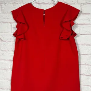 TCEC Large Red Ruffle Sleeve Blouse thumbnail 5