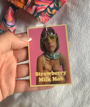 Strawberry Milk Mob Bikini Top Multiple thumbnail 5