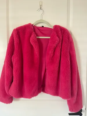 Pink Furry Coat thumbnail 1