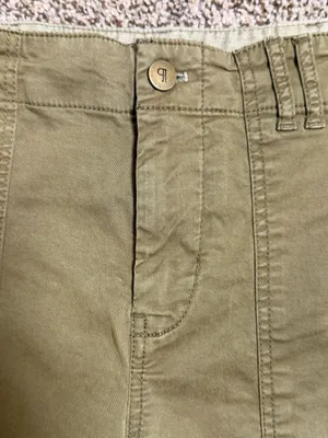 Pilcro Olive Green Utility Straight Leg Crop Pants Size 25 thumbnail 5