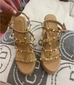 Studded Nude Wedge Heels thumbnail 2