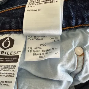 Levis 501 blue dark wash shorts thumbnail 5