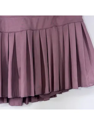 Gold Hinge Mauve Pleated Tennis Skort Size M thumbnail 3