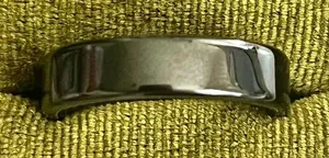 Hematite Ring Dark Gray High Shine 6mm Band Ring Size 10 thumbnail 1