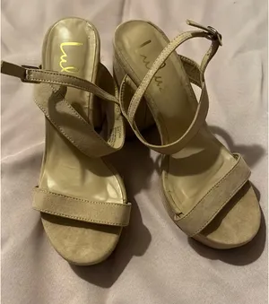 Nude Lulus Ankle Suede Strap Heels 4.5” thumbnail 3