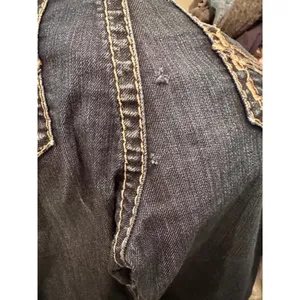Silver Jeans Co Frances 18" Slim Bootcut Dark Wash Denim Jeans 25 Western Grunge thumbnail 9
