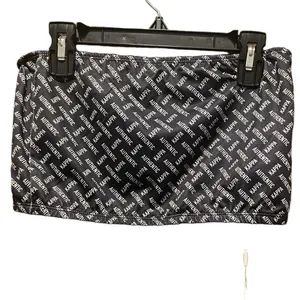 Kappa Logo NWT Bandeau in Black‎ Smoke/Antique White Size XL thumbnail 2