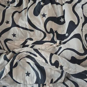 JoyLab‎ -928 Women's Windbreaker Jacket Packable Hooded Swirl Star Print XS thumbnail 10