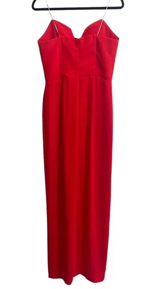 Amanda Uprichard x Revolve Cherri Strapless Maxi Gown In Crimson Red thumbnail 7