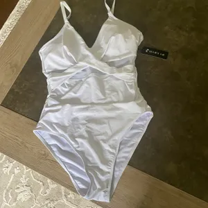 Women One Piece Tummy Control Swimsuits Push Up Bathing Suits Cutout Mesh Front Cross Swimwear thumbnail 7