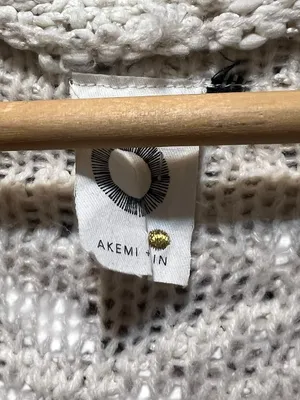 Akemi + Kin Anthropologie Textured Fringe‎ Blanket Cardigan OS thumbnail 7