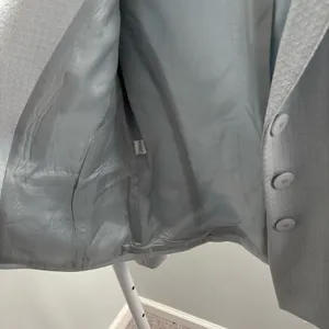 Jones New York Powder Blue Knit Tailored Blazer thumbnail 6