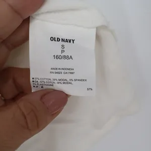 Old Navy Tami Tank Top Womens Small Off White Fitted Cotton Modal Stretch Scoop thumbnail 3