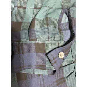 J.CREW Women’s XS Blue/Green Plaid Long Sleeve Blouse Preppy Office Holiday Top thumbnail 9
