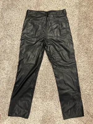 American Eagle Flare Leather Pants thumbnail 2