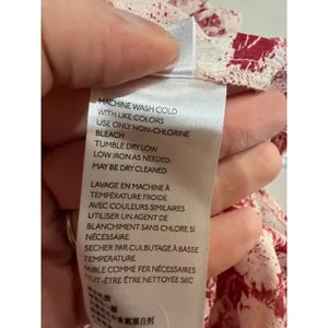 Free People Mini Dress These Dreams L Red Tea Floral Pleated Ruffle Cottagecore thumbnail 16