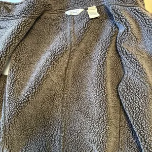 LL Bean Vest XL Brown Faux Suede Sherpa Lined Button Front Penny Lane Granola thumbnail 6