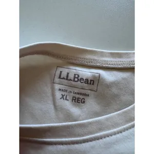 L.L.Bean Womens XL Reg Cream Short Sleeve Crew‎ Neck T Shirt Cotton Basic thumbnail 4