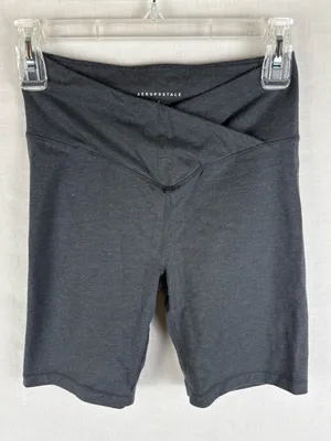 Aeropostale Crossover Grey Bike Shorts Size S thumbnail 1