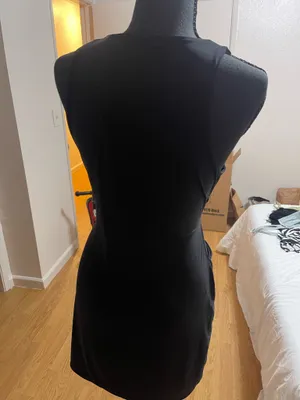 Pretty Little Thing black cutout mini dress thumbnail 3