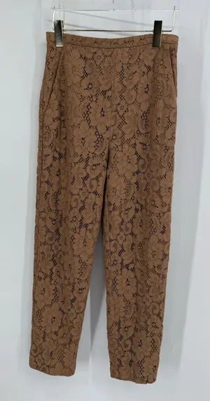 Max Mara tan lace pants size 40 - 8 us thumbnail 1