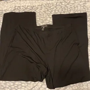 Eileen Fisher wide-leg crop black pants, medium thumbnail 4