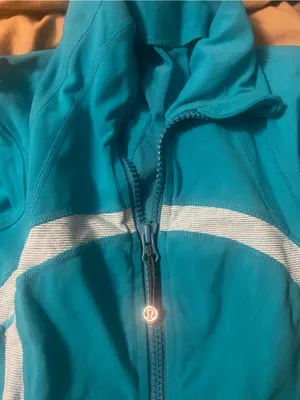 Lululemon Teal Define Jacket with Reflective Stripes thumbnail 13