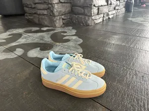 Adidas Gazelle Sneakers blue platform 8.5 thumbnail 3