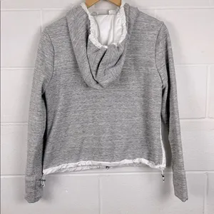 Athleta Women’s cozier primaloft insulated white gray hoodie jacket size S thumbnail 6
