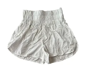 Free‎ People Movement The Way Home Running Shorts Small White Lined High Waist thumbnail 1