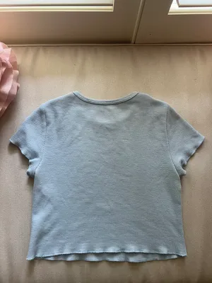 PacSun Basics Blue Baby Tee thumbnail 3