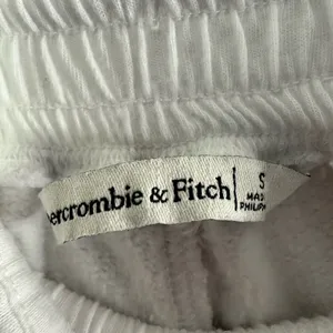 Abercrombie & Fitch drawstring high rise sweatpants white size Small thumbnail 2