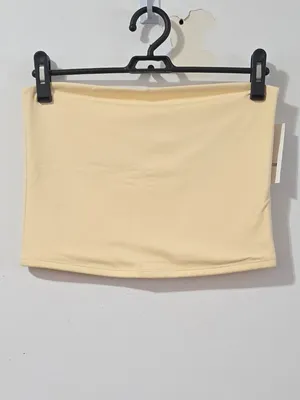 Hollister Soft Stretch Seamless Fabric Tube Top - Butter Yellow - Women's Size M thumbnail 2
