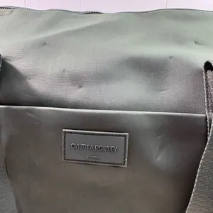 Cynthia Rowley Green Scuba Knit Carryon Convertible Strap Zip Top Overnight Bag thumbnail 2