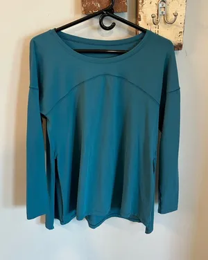 Lululemon Hit Unwind Long Sleeve | Tonic Teal thumbnail 1