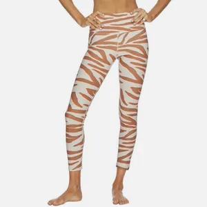 Beach Riot Sport Piper‎ High Rise Stretch Leggings in Cloud Cream Zebra Size XS thumbnail 3