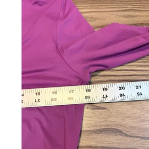 Yitty Long Sleeve Top L Magenta Purple Crew Neck Stretch Layering Tee thumbnail 6
