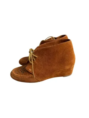 STEVE MADDEN Hazelton Tan Suede Wedge Boots Booties Size 6.5 thumbnail 8