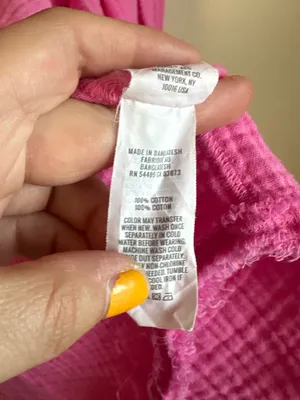 Aerie Pool-to-Party Pink Gauze Oversized Button Down Shirt thumbnail 9