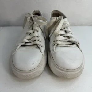 Jeffrey Campbell PLAY Size 9 Chunky Platform White Leather Sneakers Women Grunge thumbnail 4