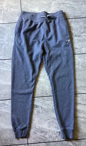 Gymshark Crest Joggers Womens Small Gray Slim Fit Sweatpants GMBT3980-CHM thumbnail 1