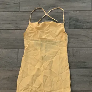 Reformation Silk golden dress thumbnail 2