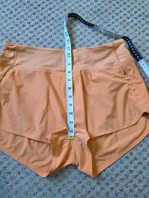 Outdoor Voices Coral-Orange Athletic Shorts thumbnail 6