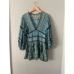 Free People Luna Scarf Print Tunic thumbnail 6