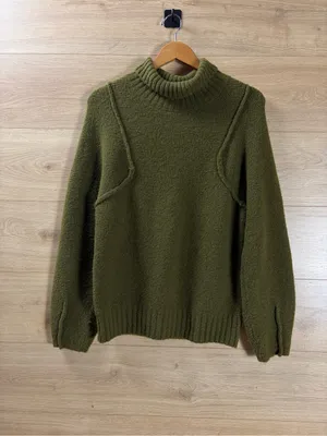 Universal Threads Olive Very Soft Turtleneck Sweater Small thumbnail 2
