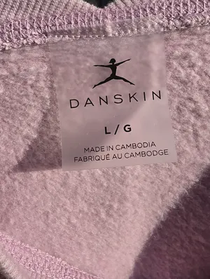 NEW Danskin Lilac Sweatshirt Large thumbnail 5