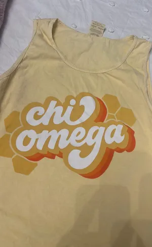 Comfort Colors Chi Omega Tank thumbnail 1